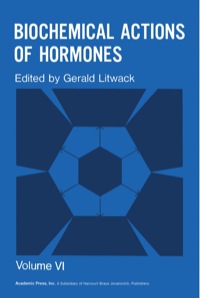 Cover image: Biochemical Actions of Hormones V6 1st edition 9780124528062