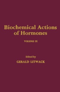 Cover image: Biochemical Actions of Hormones V9 1st edition 9780124528093