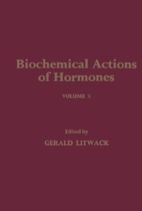 Cover image: Biochemical Actions of Hormones V10 1st edition 9780124528109