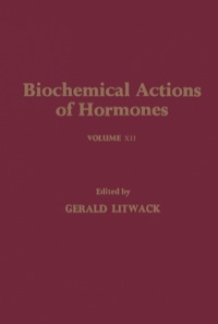 Cover image: Biochemical Actions of Hormones V12 1st edition 9780124528123