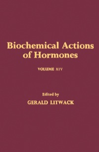 Omslagafbeelding: Biochemical Actions of Hormones V14 9780124528147