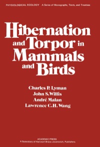 Cover image: Hibernation and Torpor in Mammals and Birds 1st edition 9780124604209