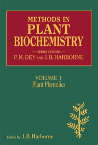 表紙画像: METHODS IN PLANT BIOCHEMISTRY VOL 1 APL 9780124610118