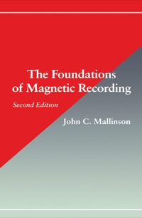 Imagen de portada: The Foundations of Magnetic Recording 2E 2nd edition 9780124666269
