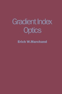 Omslagafbeelding: Gradient Index Optics 9780124707504