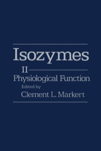 Cover image: Isozymes V2: Physiological Function 1st edition 9780124727021