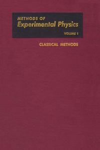 Imagen de portada: Classical Methods 9780124759015