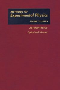 Cover image: Astrophysis Optical and Infrared 9780124759121