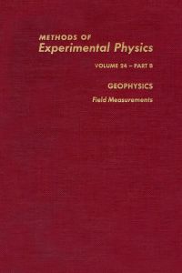 Titelbild: Geophysics Field Measurements 9780124759671