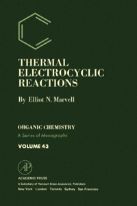 Omslagafbeelding: Thermal Electrocyclic Reactions 1st edition 9780124762503