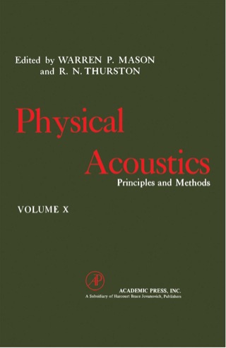 Cover image: Physical Acoustics V10: Principles and Methods 1st edition 9780124779105