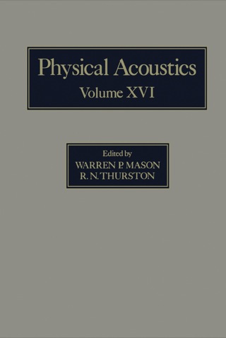 Cover image: Physical Acoustics V16: Principles and Methods 1st edition 9780124779167