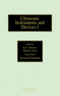 Imagen de portada: Reference for Modern Instrumentation, Techniques, and Technology: Ultrasonic Instruments and Devices I: Ultrasonic Instruments and Devices I 9780124779235