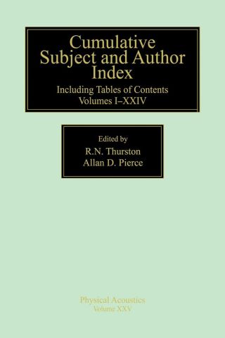 صورة الغلاف: Cumulative Subject and Author Index, Including Tables of Contents Volumes 1-23 1st edition 9780124779242