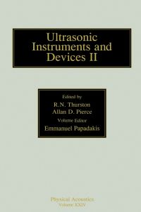 Titelbild: Reference for Modern Instrumentation, Techniques, and Technology: Ultrasonic Instruments and Devices II: Ultrasonic Instruments and Devices II 9780124779457