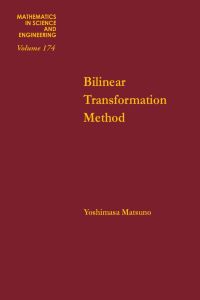 Omslagafbeelding: Bilinear transformation method 9780124804807