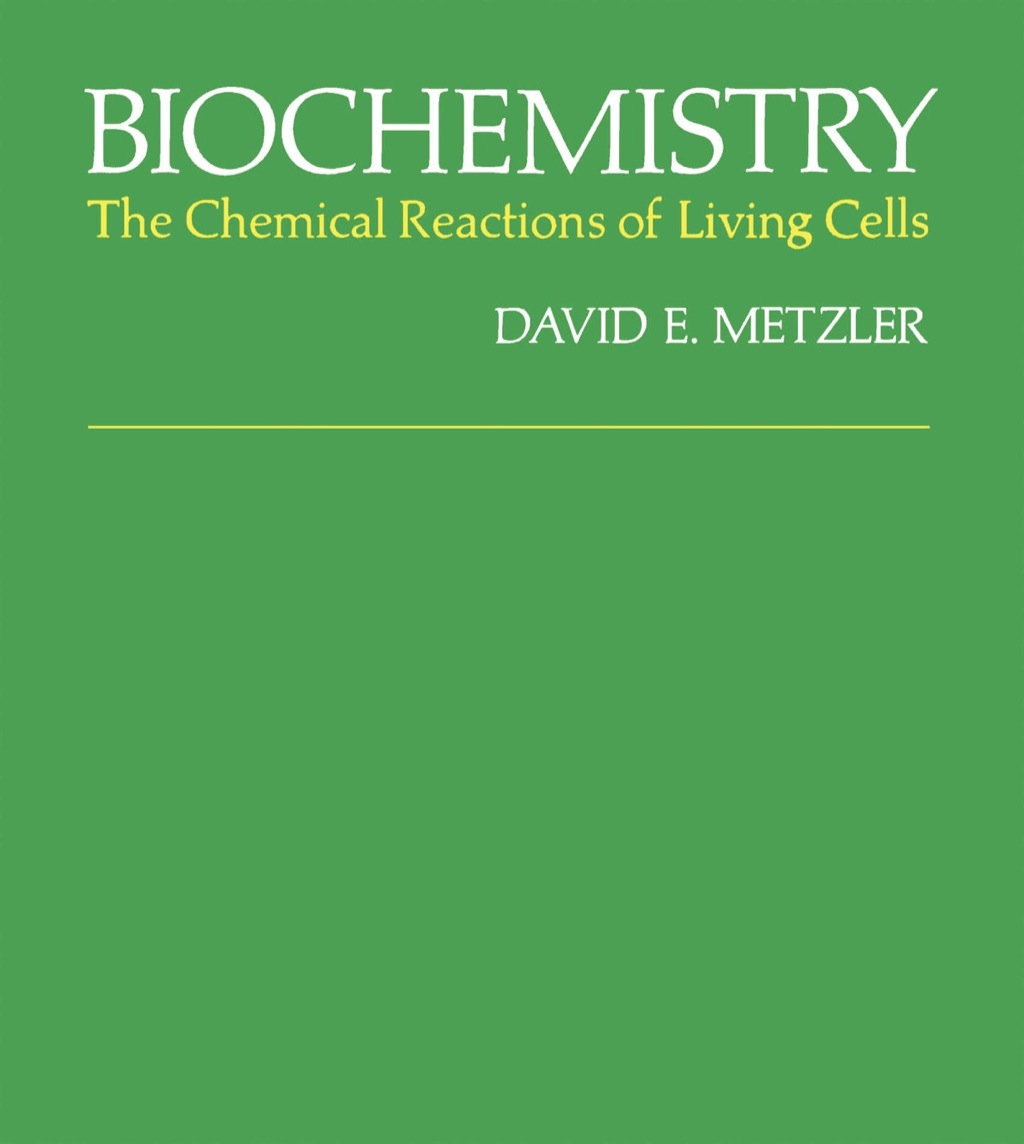 Biochemistry: The Chemical Reactions Of Living  Cells 1st Edition