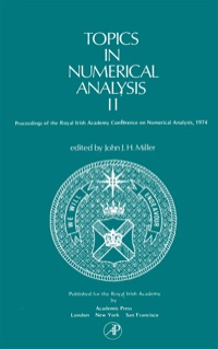 Titelbild: Topics in Numerical Analysis II 1st edition 9780124969520
