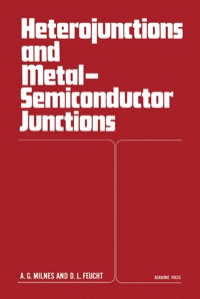 Imagen de portada: Heterojunctions and Metal Semiconductor Junctions 1st edition 9780124980501