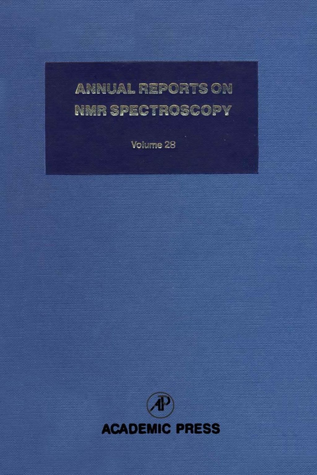 Annual Reports on NMR Spectroscopy: Volume 28