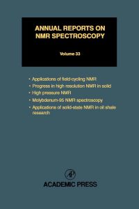 Imagen de portada: Annual Reports on NMR Spectroscopy 9780125053334