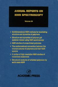 Imagen de portada: Annual Reports on NMR Spectroscopy 9780125053341