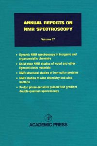 Imagen de portada: Annual Reports on NMR Spectroscopy 9780125053372