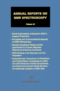 Imagen de portada: Annual Reports on NMR Spectroscopy 9780125054492