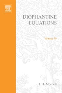 Omslagafbeelding: Diophantine equations 9780125062503