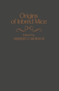 Cover image: Origins of Inbred Mice 1st edition 9780125078504