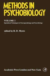 صورة الغلاف: Methods in Psychobiology: Specialized Laboratory Techniques in Neuropsychology and Neurobiology 9780125123020
