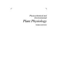 صورة الغلاف: Physicochemical and Environmental Plant Physiology 3rd edition 9780125200264