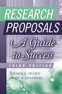 Cover image: Research Proposals: A Guide to Success 3rd edition 9780125247337