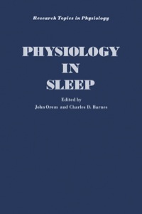 Titelbild: Physiology in Sleep 9780125276504