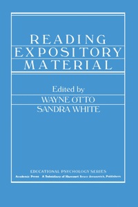 Imagen de portada: Reading Expository Material 1st edition 9780125310505