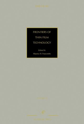 Cover image: Frontiers of Thin Film Technology 9780125330282