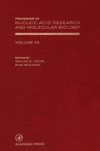 Cover image: Progress in Nucleic Acid Research and Molecular Biology 9780125400534