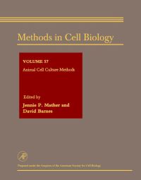Cover image: Animal Cell Culture Methods 9780125441599