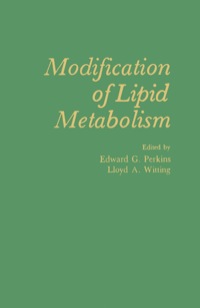 Omslagafbeelding: Modification of Lipid Metabolism 9780125511506