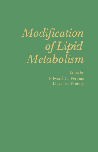 صورة الغلاف: Modification of Lipid Metabolism 9780125511506