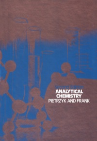 Imagen de portada: Analytical Chemistry 1st edition 9780125551601