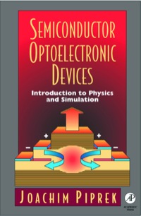 Cover image: Semiconductor Optoelectronic Devices: Introduction to Physics and Simulation 9780125571906