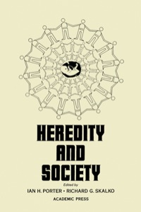 Cover image: Heredity and Society 9780125628501
