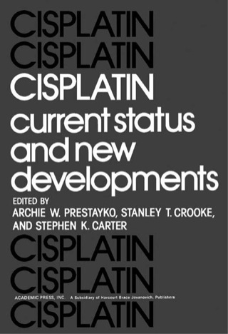 صورة الغلاف: Cisplatin: Current Status and New Developments 9780125650502
