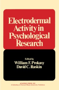 Cover image: Electrodermal Activity in Psychological Research 9780125659505