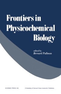 Omslagafbeelding: Frontiers in Physicochemical Biology 9780125669603