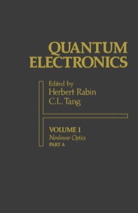 Imagen de portada: Quantum Electronics: A Treatise 9780125740012