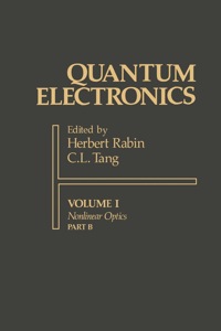 صورة الغلاف: Quantum Electronics: A Treatise 9780125740418