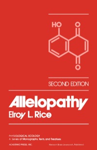 Imagen de portada: Allelopathy 2nd edition 9780125870559