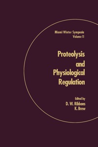 صورة الغلاف: Proteolysis and Physiological Regulation 1st edition 9780125882507